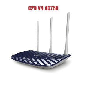 راوتر واي فاي TP-Link Archer C20 V4 AC750 – راوتر منزلي لاسلكي مزدوج النطاق
