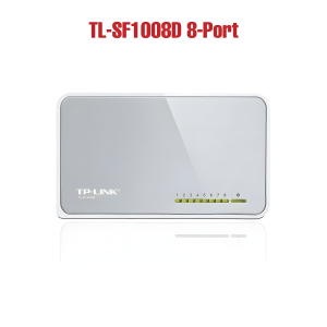 TP-Link TL-SF1008D مفتاح إيثرنت سريع بثمانية منافذ – محول شبكة سطح مكتب بسرعة 10/100 ميجابت في الثانية