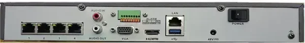 Hikvision 4 Channel NVR with 4 PoE Ports 1 HDD Bay 4K - Image 4