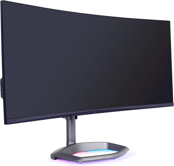 Cooler Master GM34-CWQA 34” ARGB Curved 144Hz VA QD Tech Ultra-WQHD 3440 x 1440 PC Monitor - Image 3