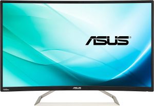 ASUS VA326H Curved Monitor 31.5 inch Full HD 1080p 144Hz HDMI VGA DVI Eye Care Monitor
