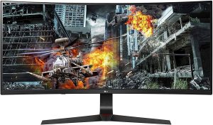 LG 34 Inch 21: 9 Ultragear Curved Wfhd (2560 X 1080) IPS 144Hz G-SYNC Compatible Gaming Monitor