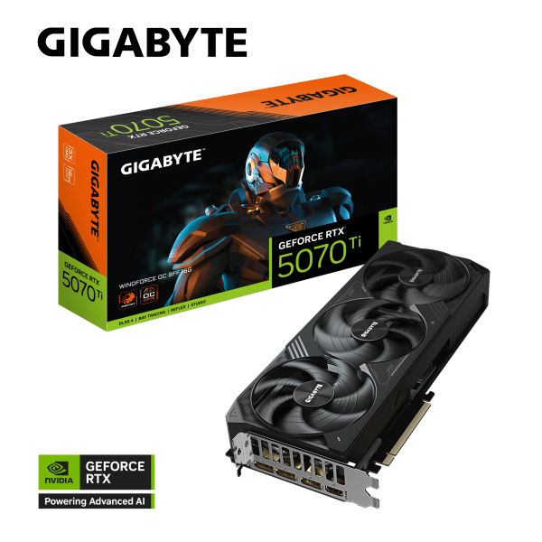 GIGABYTE GeForce RTX 5070 Ti WINDFORCE OC SFF 16G ATX Graphics Card