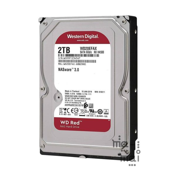 WD Red 2TB NAS Internal Hard Drive - 5400 RPM Class, SATA 6Gb/s, SMR, 256MB Cache, 3.5" - Image 4