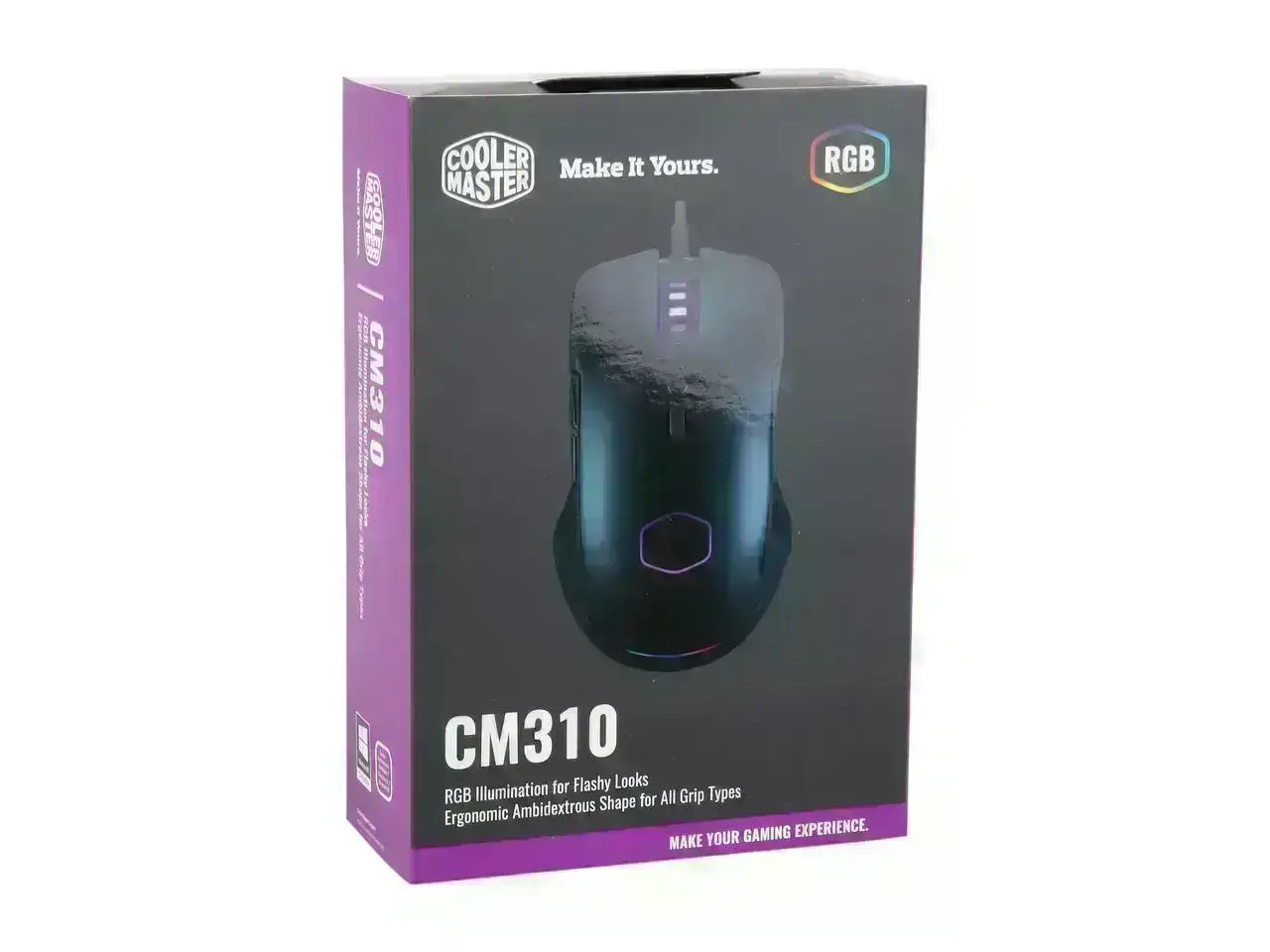 COOLER MASTER CM310 Black Wired Optical RGB Gaming Mouse by Cooler Master - Image 9