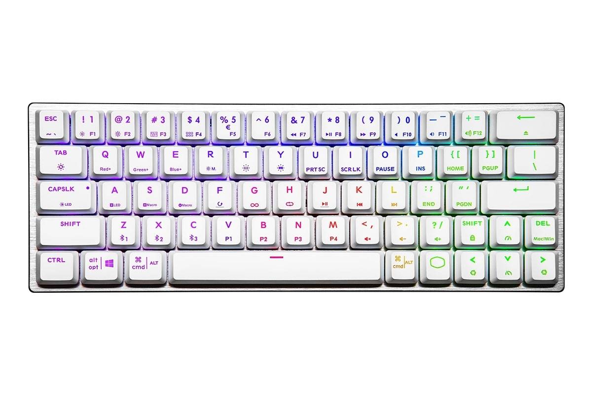 Cooler Master SK622 Wireless 60% Sliver White Mechanical Keyboard with Low Profile Red Switches by Cooler Master - Image 5