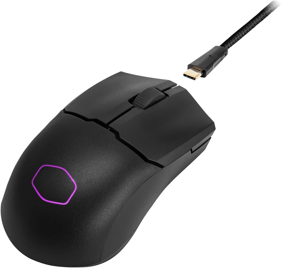 Cooler Master MM712 Wireless Gaming Mouse with Adjustable 19,000 DPI, 2.4GHz and Bluetooth- Black by Cooler Master - Image 3
