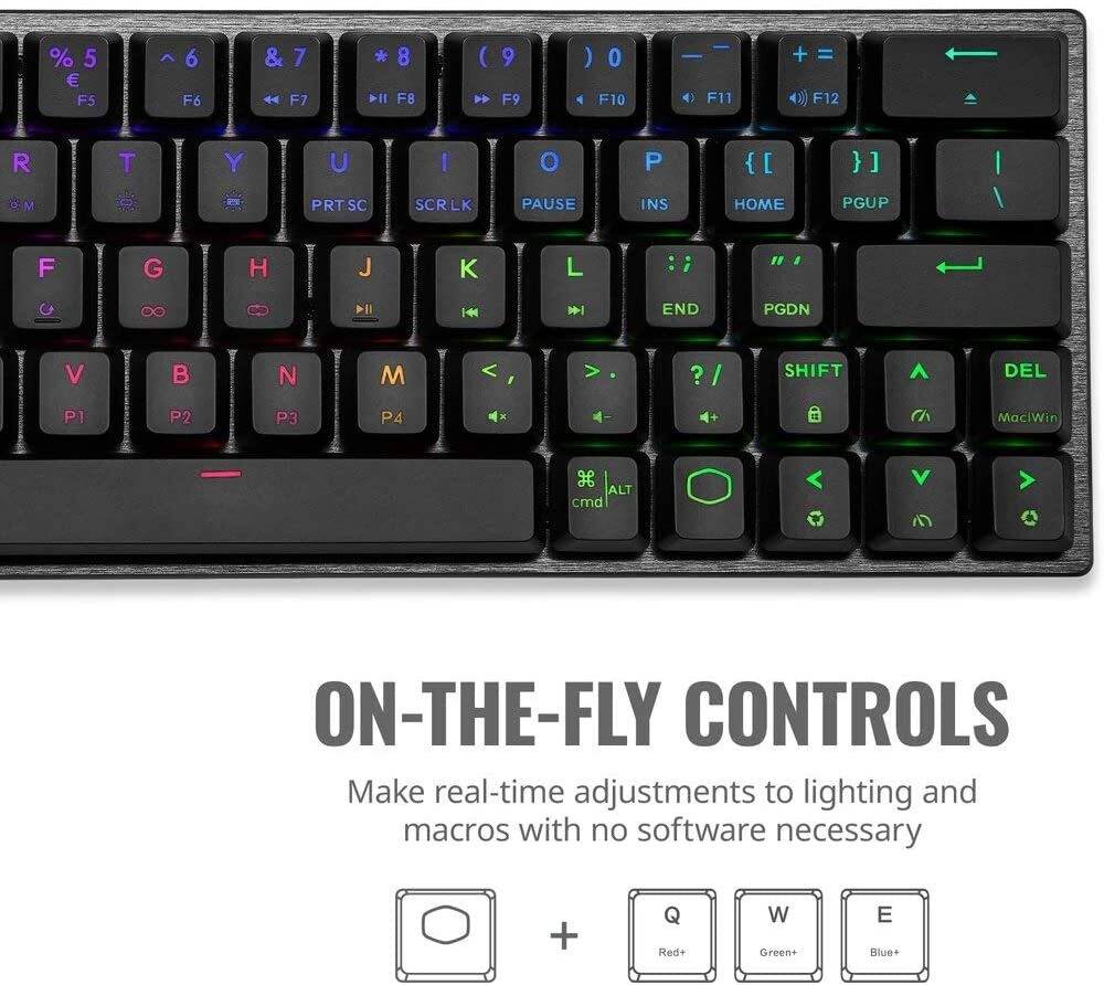 Cooler Master SK622 Wireless 60% Gunmetal Mechanical Keyboard with Low Profile Red Switches by Cooler Master - Image 9