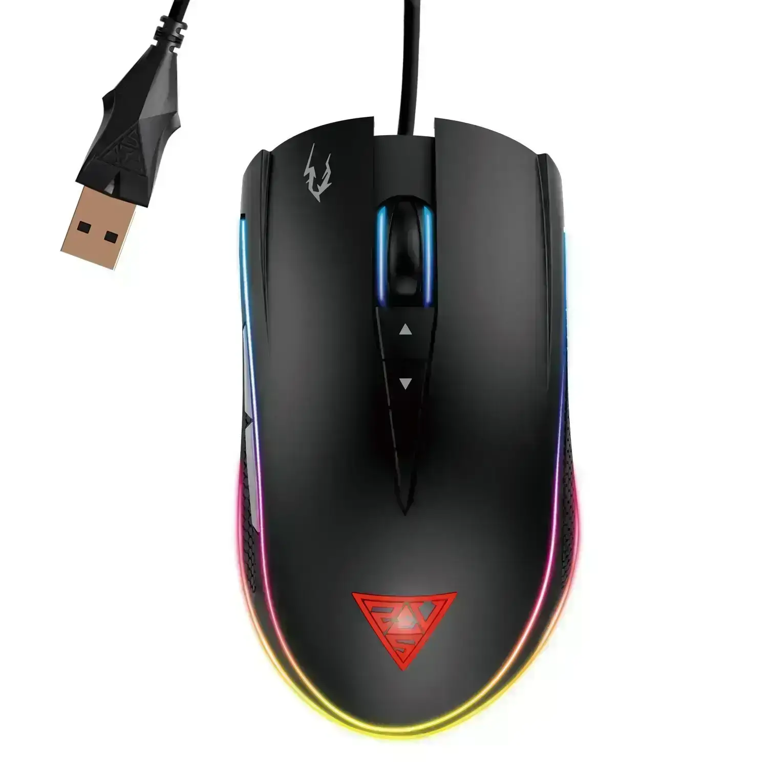 GAMDIAS Optical Gaming Mouse with Double RGB Streaming Light, HERA Software Supported, 8 Programmable keys, adjustable 1200 up to 7000 DPI, Weight Tunning System (ZEUS M1) by GAMDIAS - Image 3