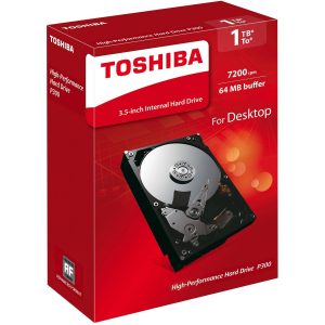 Toshiba HDWD110 3.5" 1TB SATA3 P300 Hard Drive 7200RPM, 64MB Cache