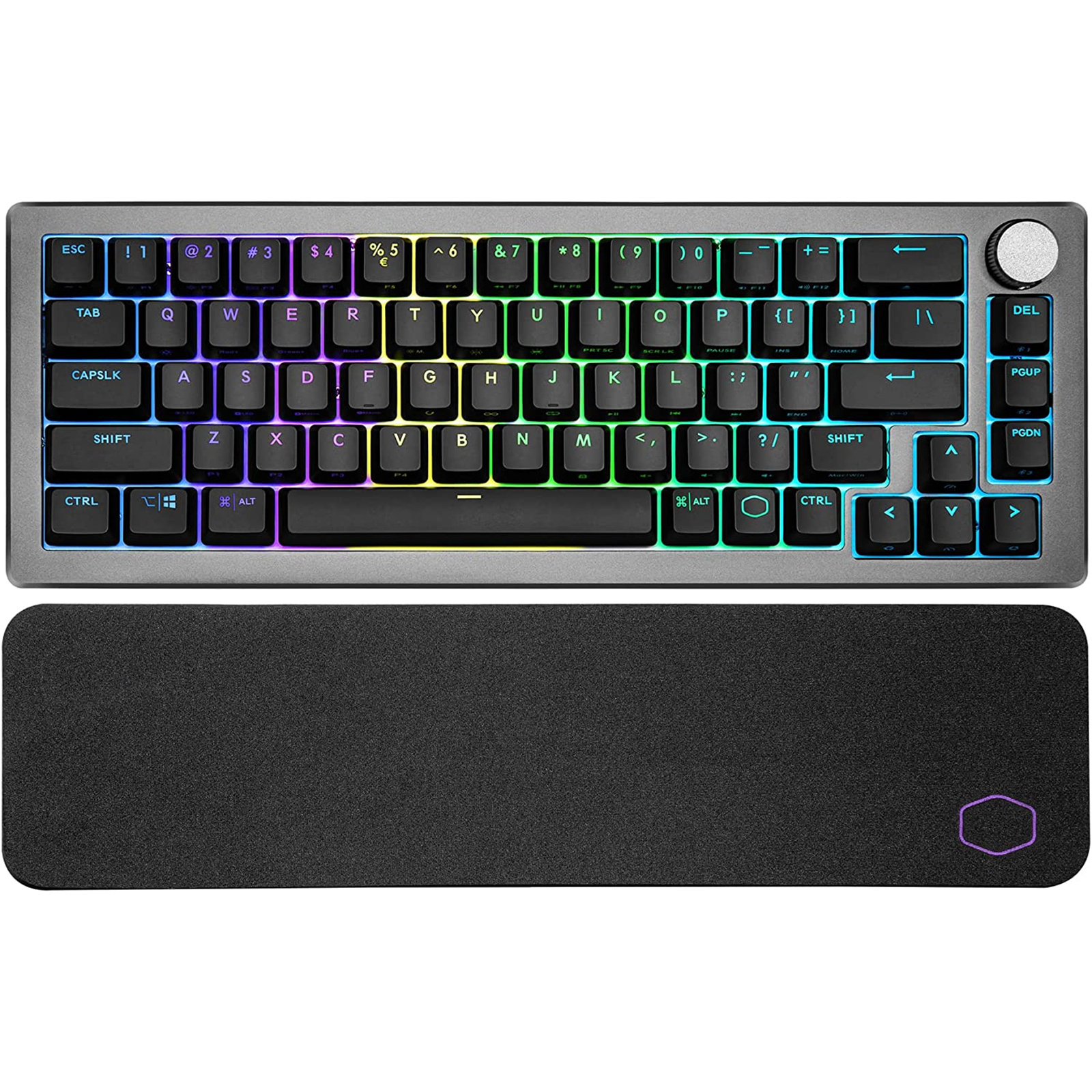 Cooler Master MK721 65% Hybrid Wireless RGB Mechanical Keyboard - Gray -Brown Switch by Cooler Master - Image 4