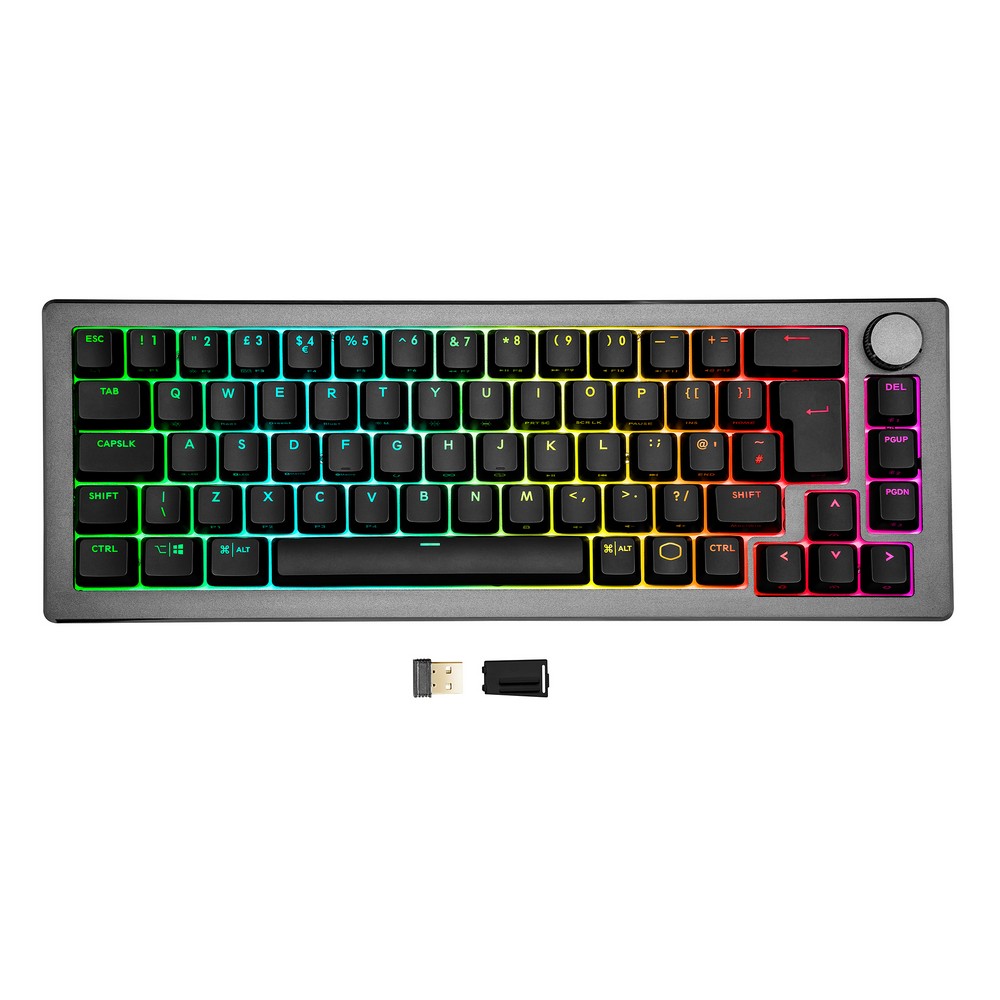 Cooler Master MK721 65% Hybrid Wireless RGB Mechanical Keyboard - Gray -Brown Switch by Cooler Master - Image 5
