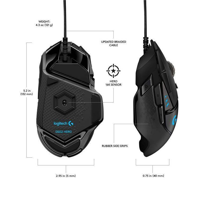 Logitech G502 HERO High Performance Gaming Mouse by Logitech - Image 6