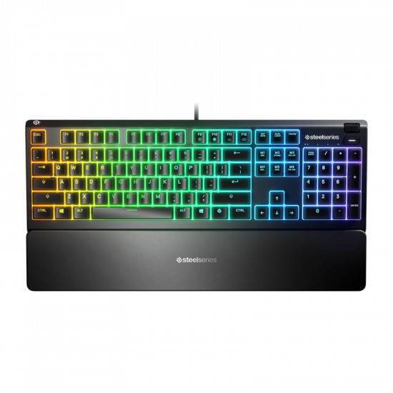 SteelSeries Apex 3 RGB Gaming Keyboard – 10-Zone RGB Illumination – IP32 Water Resistant – Premium Magnetic Wrist Rest by steelseries - Image 4