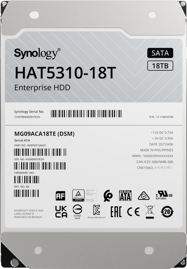 Synology 18TB HAT5310 Enterprise Series SATA III 3.5" Internal HDD - Image 4