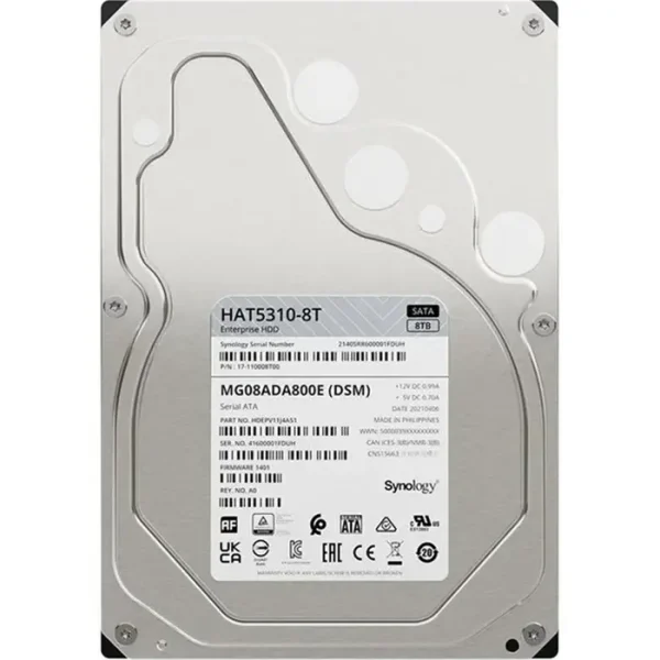 Synology 8TB HAT5310 Enterprise Series SATA III 3.5" Internal HDD - Image 4
