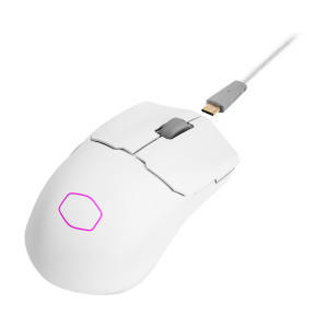 Cooler Master MM712 Wireless Gaming Mouse with Adjustable 19,000 DPI, 2.4GHz and Bluetooth- White by Cooler Master