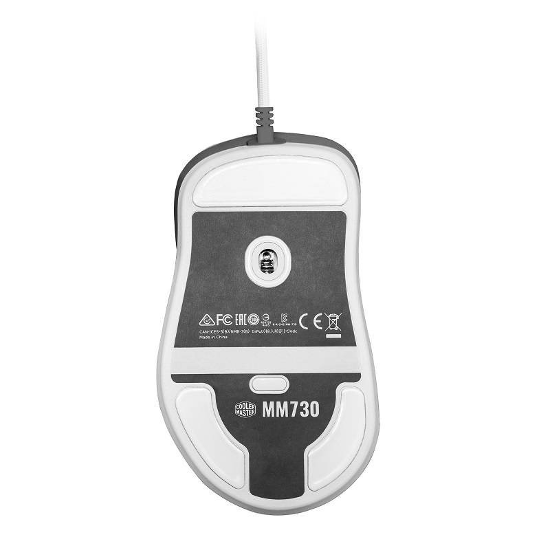COOLER MASTER MM730 ULTRA LIGHT RGB OPTICAL GAMING MOUSE - White by Cooler Master - Image 8