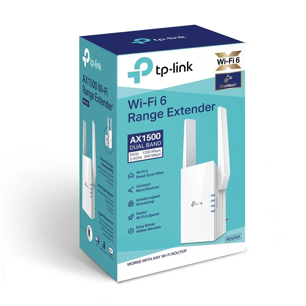 TP-Link RE505X AX1500 واي فاي 6 مدى موسع – مكرر لاسلكي مزدوج النطاق - الصورة 4