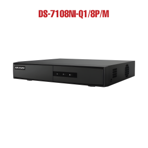 مسجل فيديو شبكي من هيكفيجن بـ 8 قنوات مع تقنية PoE، موديل DS-7108NI-Q1/8P/M