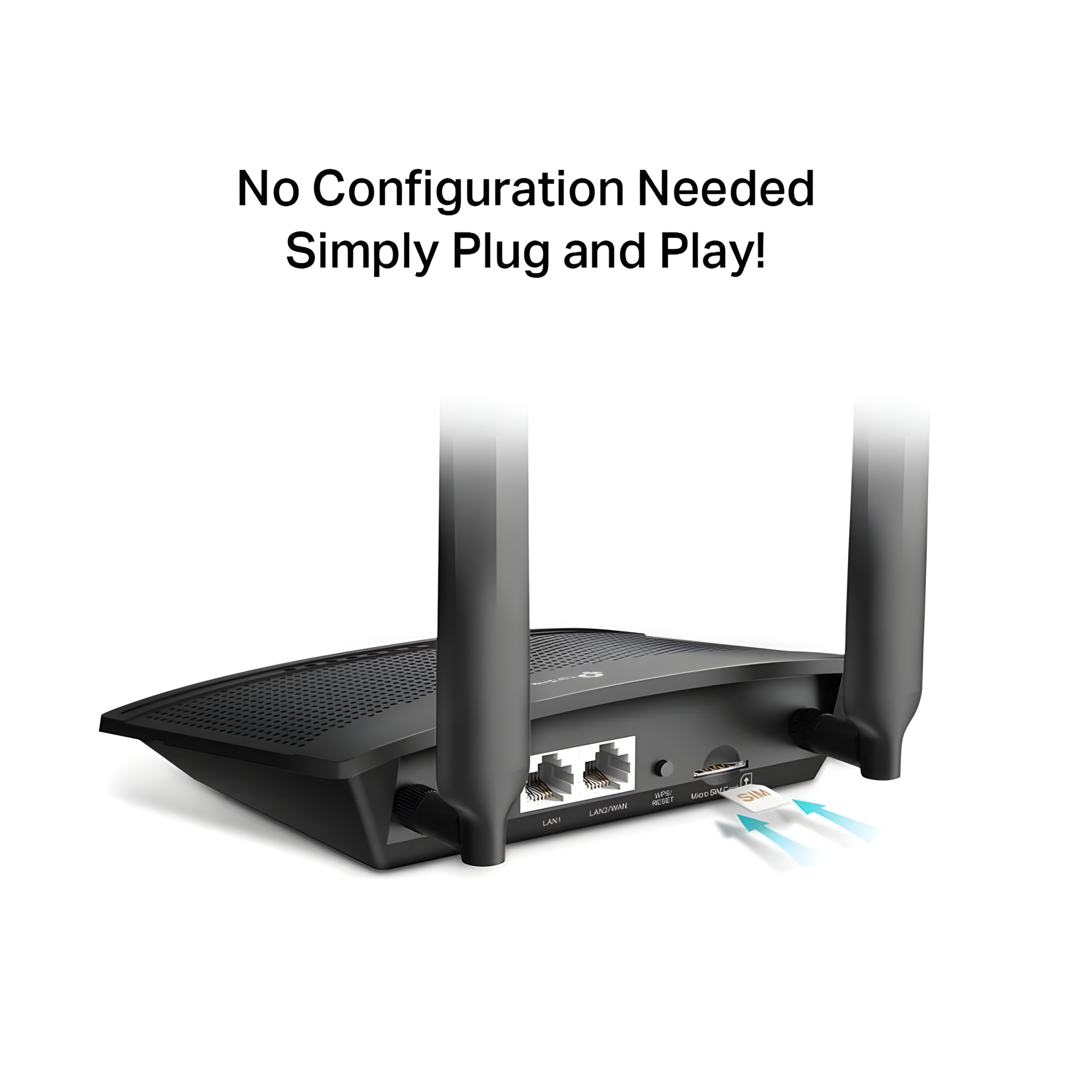 راوتر واي فاي TP-Link TL-MR100 V1 4G LTE – شريحة SIM راوتر لاسلكي N300 - الصورة 3