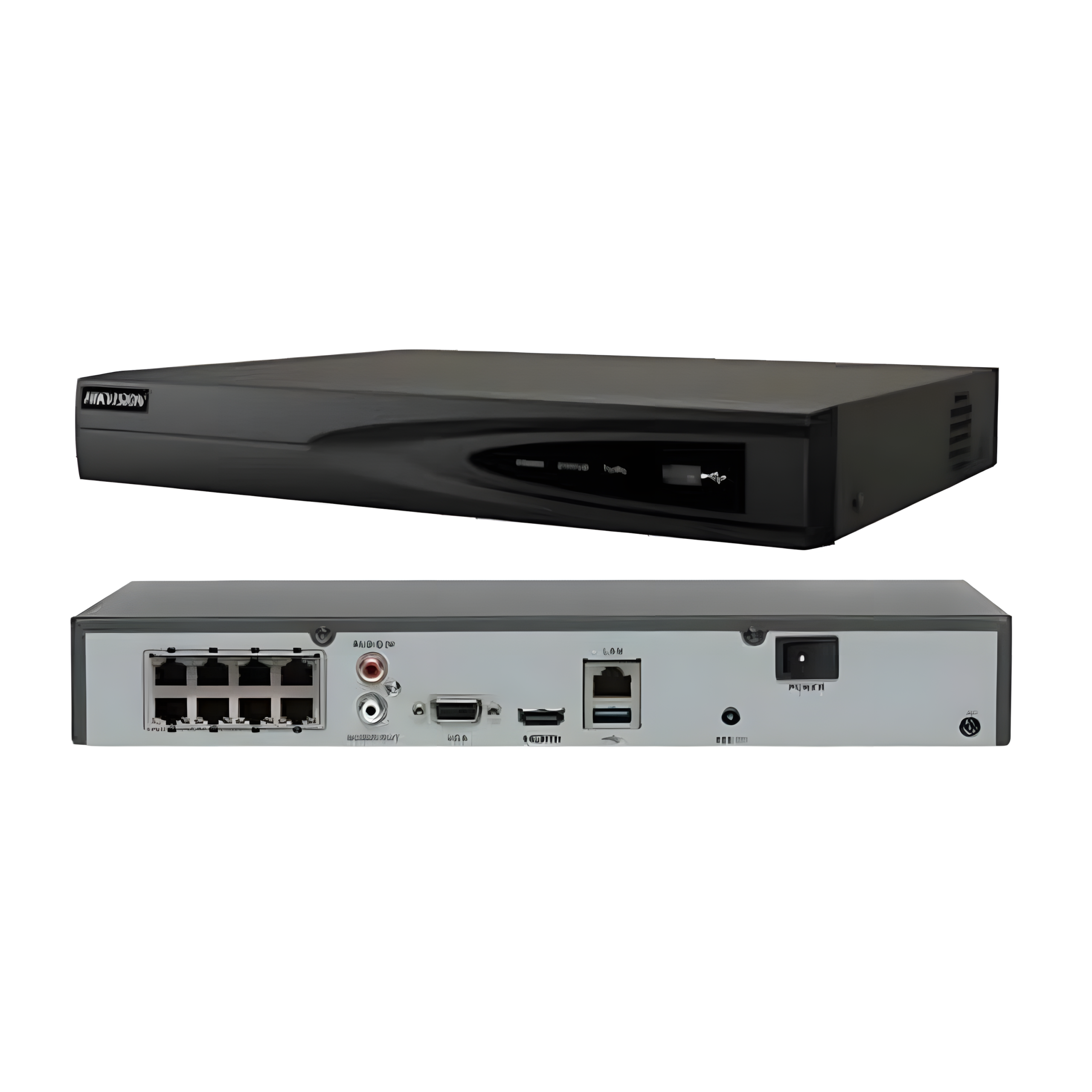 مسجل شبكة هيكفيجن DS-7608NI-K1/8P ثماني القنوات بدقة 4K مع منافذ PoE