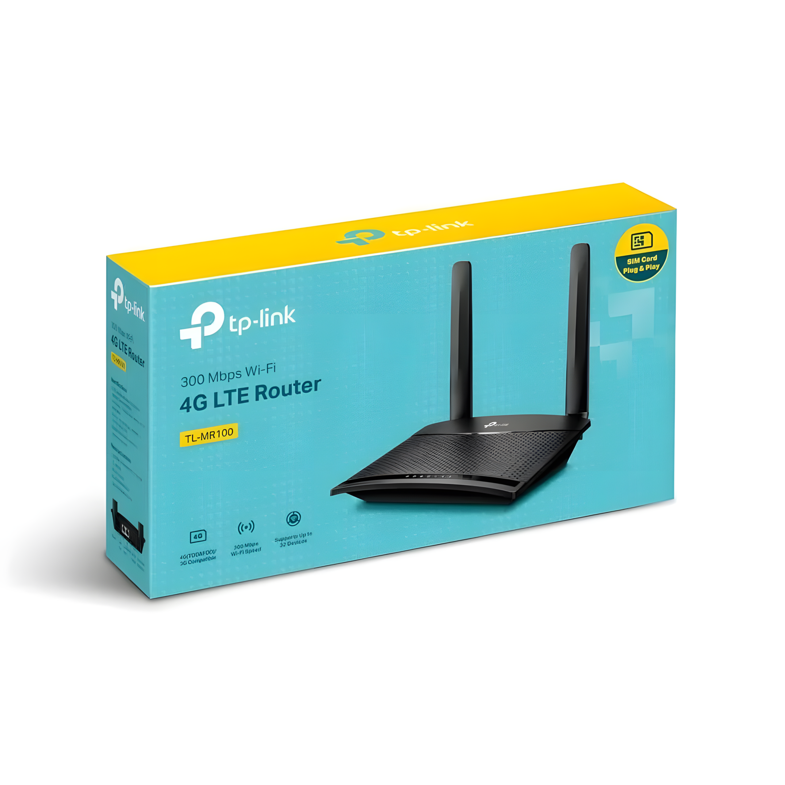راوتر واي فاي TP-Link TL-MR100 V1 4G LTE – شريحة SIM راوتر لاسلكي N300 - الصورة 5