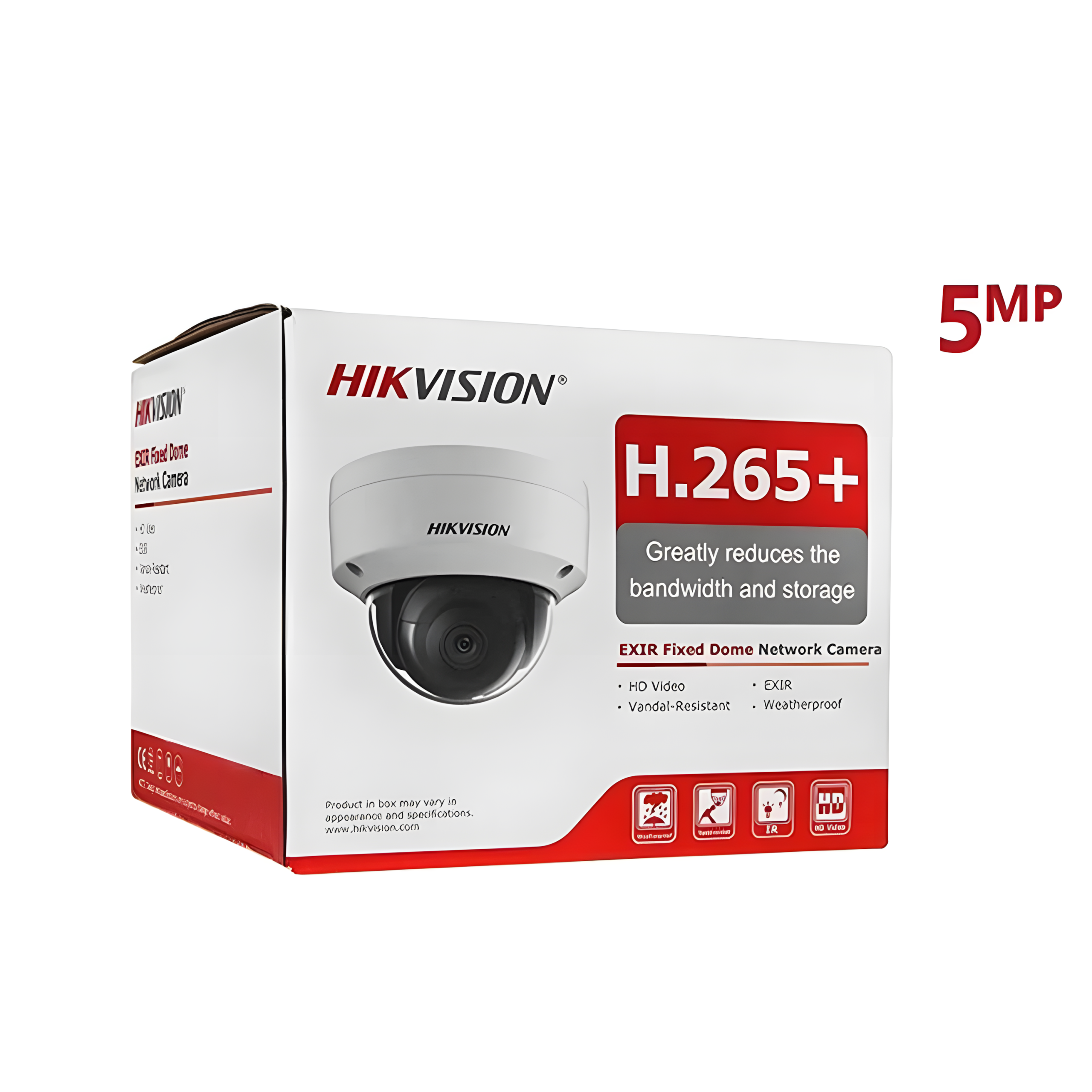 كاميرا هيكفيجن IP DS-2CD1153G0-I بدقة 5 ميجابكسل مع رؤية ليلية كاميرا داخلية IP قبة بدقة 5 ميجابكسل - الصورة 4
