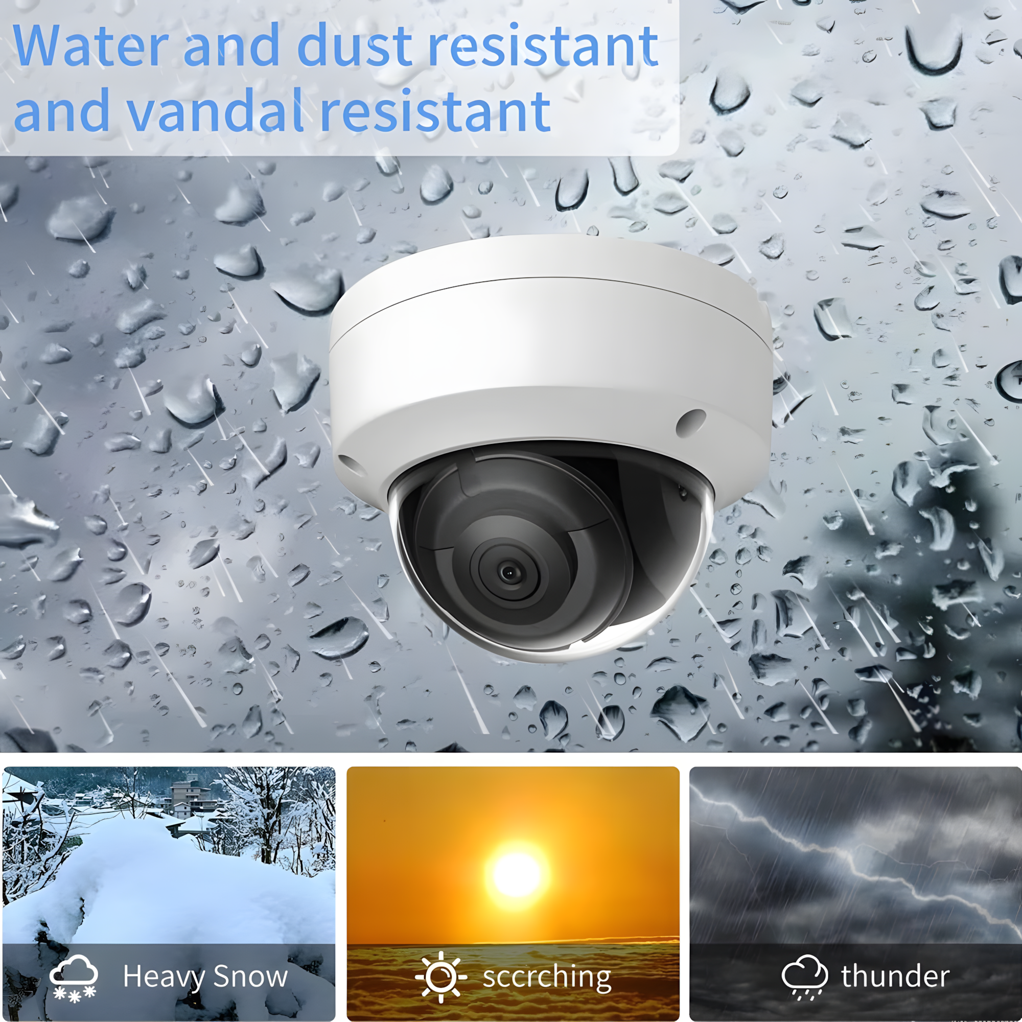 كاميرا هيكفيجن IP DS-2CD2183G2-LI/I قبة بدقة 8 ميجابكسل مزودة بميكروفون ورؤية ليلية ذكية